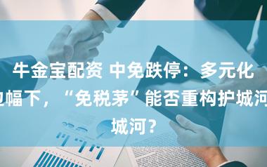 牛金宝配资 中免跌停：多元化边幅下，“免税茅”能否重构护城河？