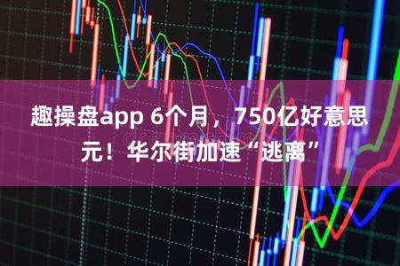 趣操盘app 6个月,750亿好意思元!华尔街加速“逃离”