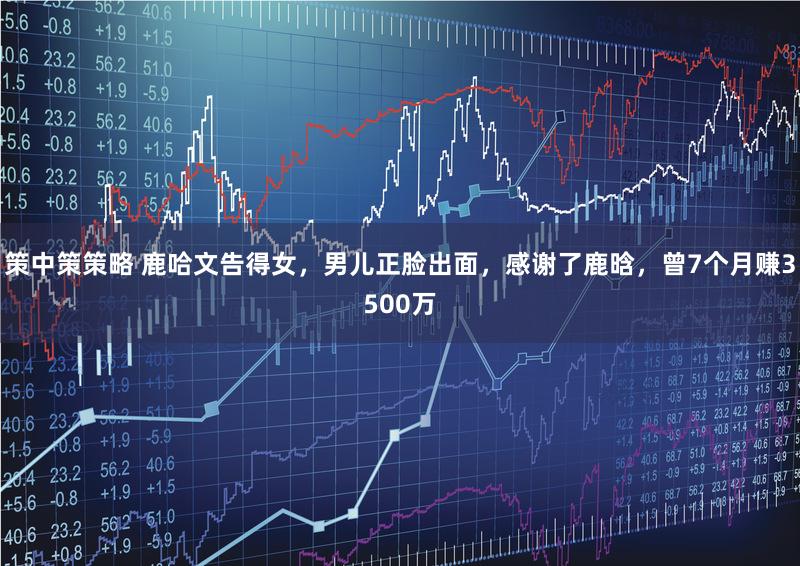 策中策策略 鹿哈文告得女，男儿正脸出面，感谢了鹿晗，曾7个月赚3500万