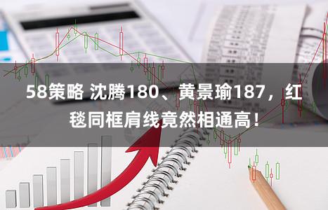 58策略 沈腾180、黄景瑜187，红毯同框肩线竟然相通高！